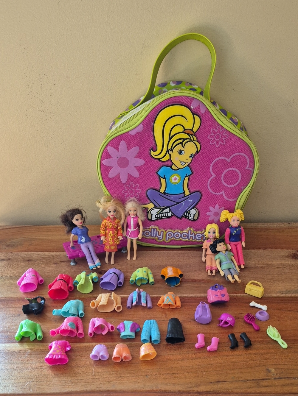 Vintage 90's Y2K Polly Pocket Dolls, Clothes & Accessories - Some w/ Rooted Hair